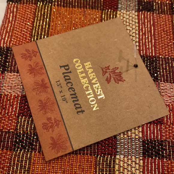 HARVEST Collection NWT Table Runner Place Matts Home Decor Set Fall Holiday NEW - Picture 8 of 13